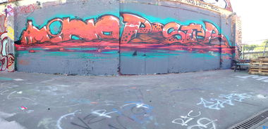 Graffiti Wall in Leipzig - Photo by KlausKinski - Amino, poster (2015)