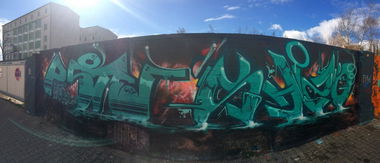 Graffiti Wall - Photo by KlausKinski - Shizo, Poster