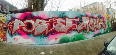 Graffiti Wall - Photo by KlausKinski - Poster, Monk