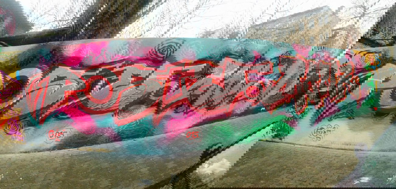 Graffiti Wall - Photo by KlausKinski - Poster, Monk