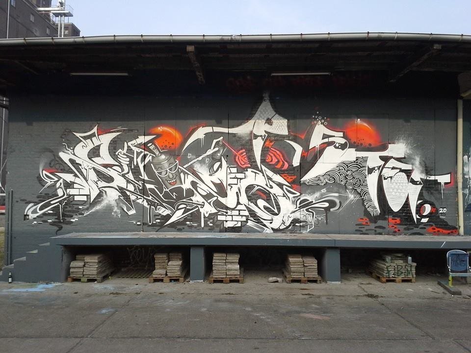 Graffiti Wall - Photo by KlausKinski - Shizo, Poster