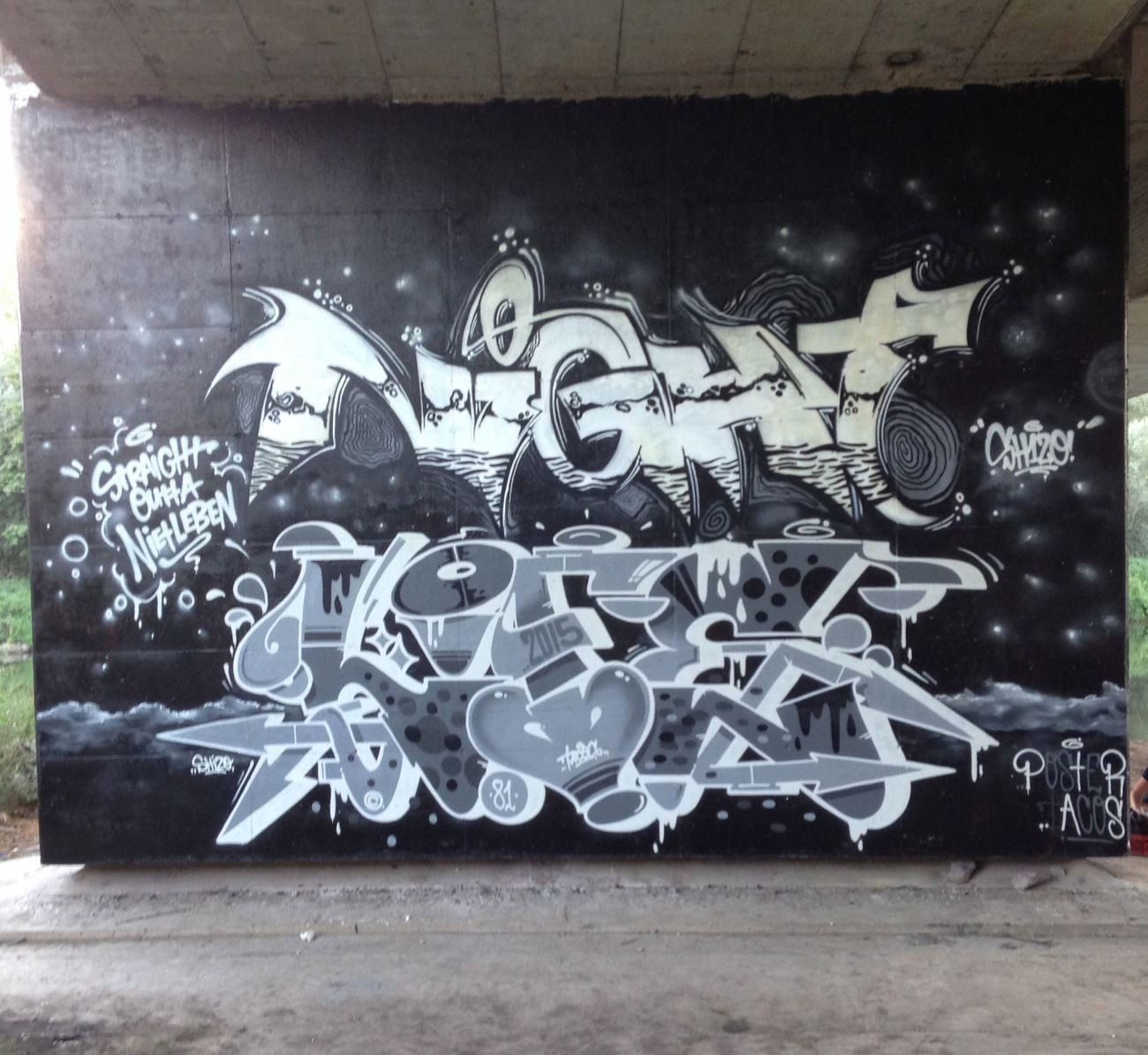 Graffiti Wall - Photo by KlausKinski - poster, tacos, shizo (2015)