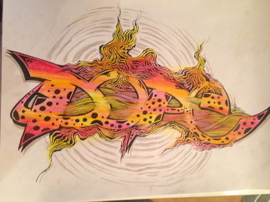 Graffiti Sketch - Photo by KlausKinski - poster