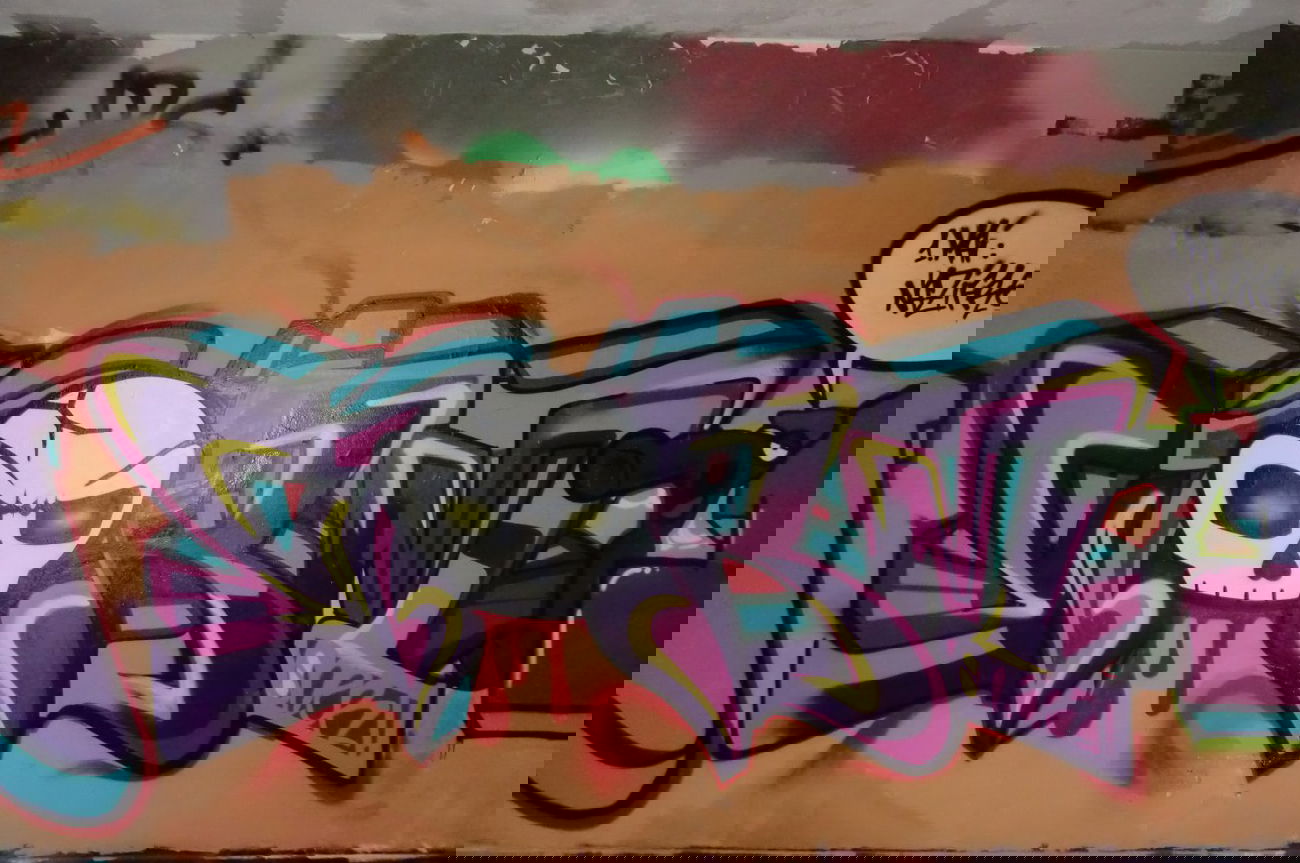 Graffiti Wall - Photo by Knastbruder - Worm, Kwa, ilmc (2013)