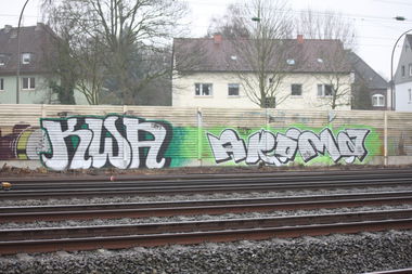 Graffiti Wall - Photo by Knastbruder - Sen, Kwa, Aroma (2013)
