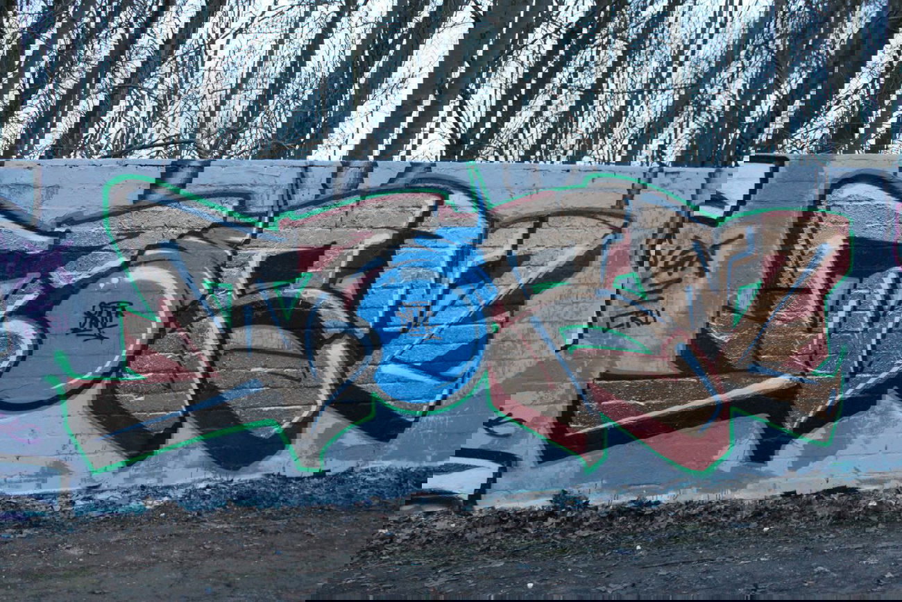 Graffiti Wall - Photo by Knastbruder - Worm, ilmc, kwa (2014)