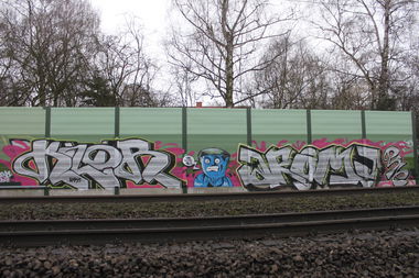 Graffiti Bombing - Photo by Knastbruder - Aroma, Klor, Meso (2014)