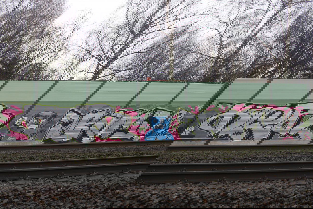 Graffiti Bombing - Photo by Knastbruder - Aroma, Klor, Meso (2014)