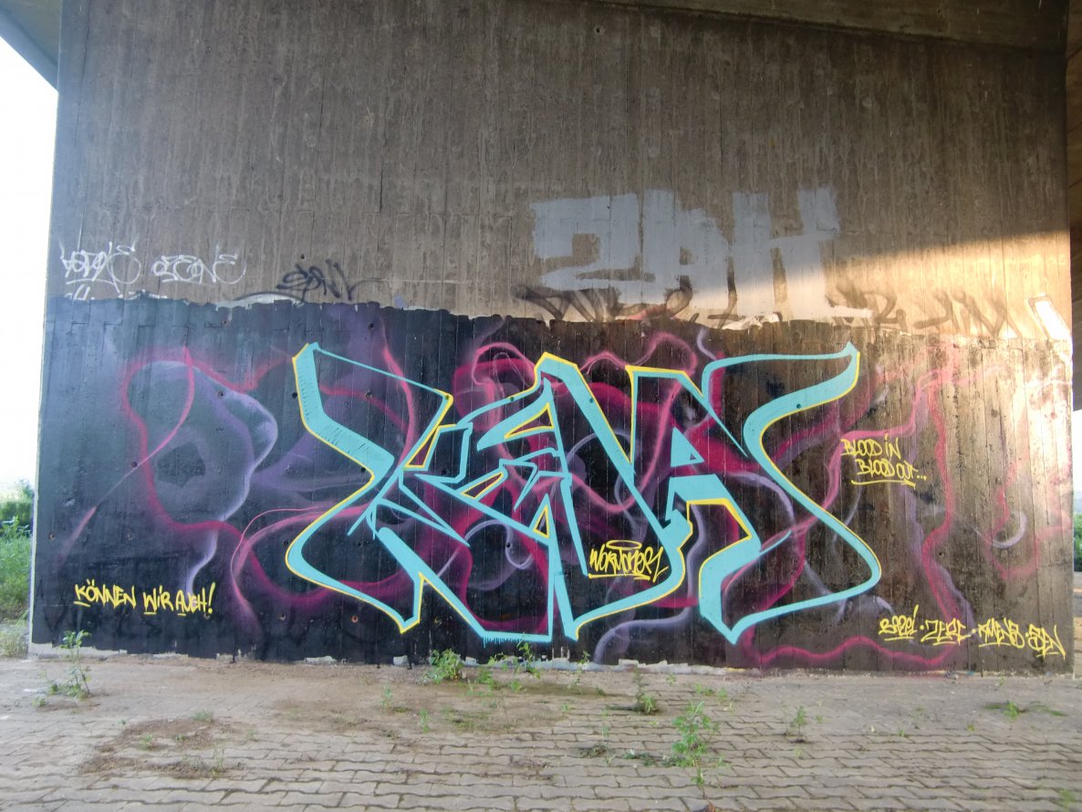 Graffiti Wall - Photo by Knastbruder - Worm, Kwa, Ilmc (2014)