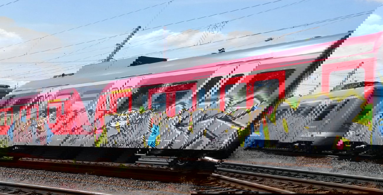 Graffiti Train - Photo by Knastbruder - kwa, ilmc, ocg (2014)
