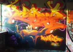 Graffiti Wall - Photo by Knastbruder - worm, hand, mr (2019)