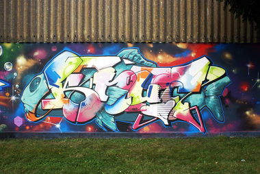 Graffiti Wall in Bremerhaven - Photo by Knut - knut, tj, ebs (2016)