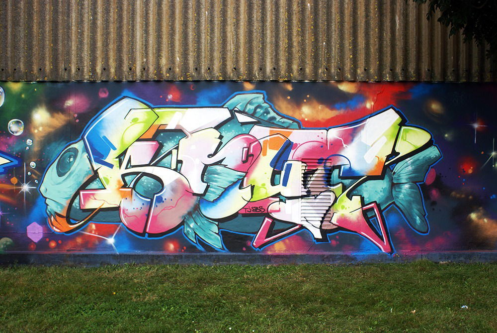 Graffiti Wall in Bremerhaven - Photo by Knut - knut, tj, ebs (2016)