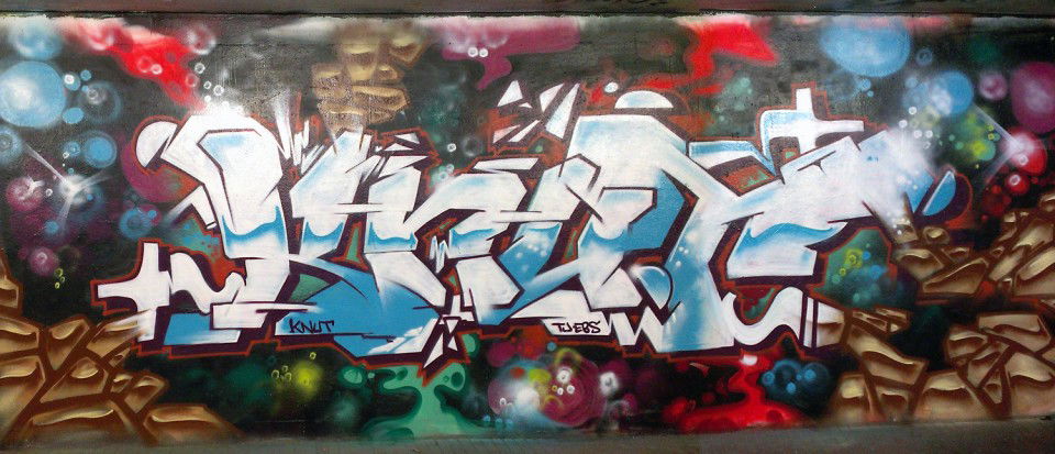Graffiti Wall in Gladbeck - Photo by Knut - knut, tj, ebs (2012)
