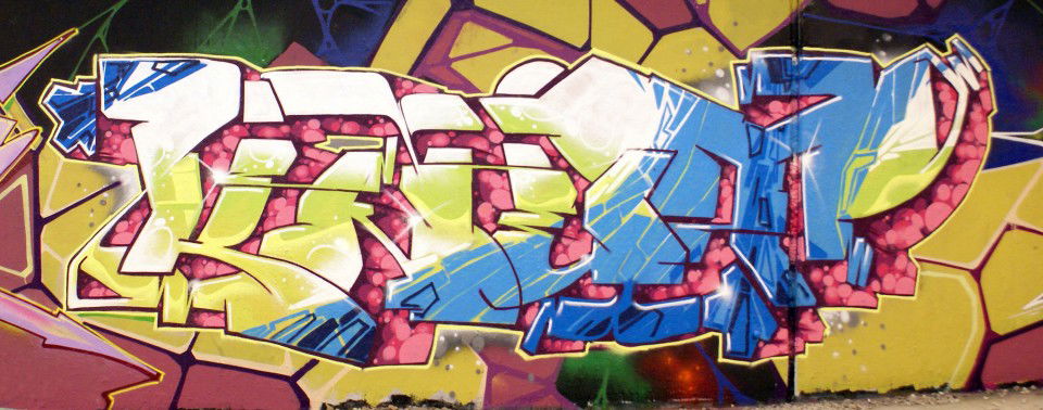 Graffiti Wall in Bochum - Photo by Knut - knut, tj, ebs (2012)