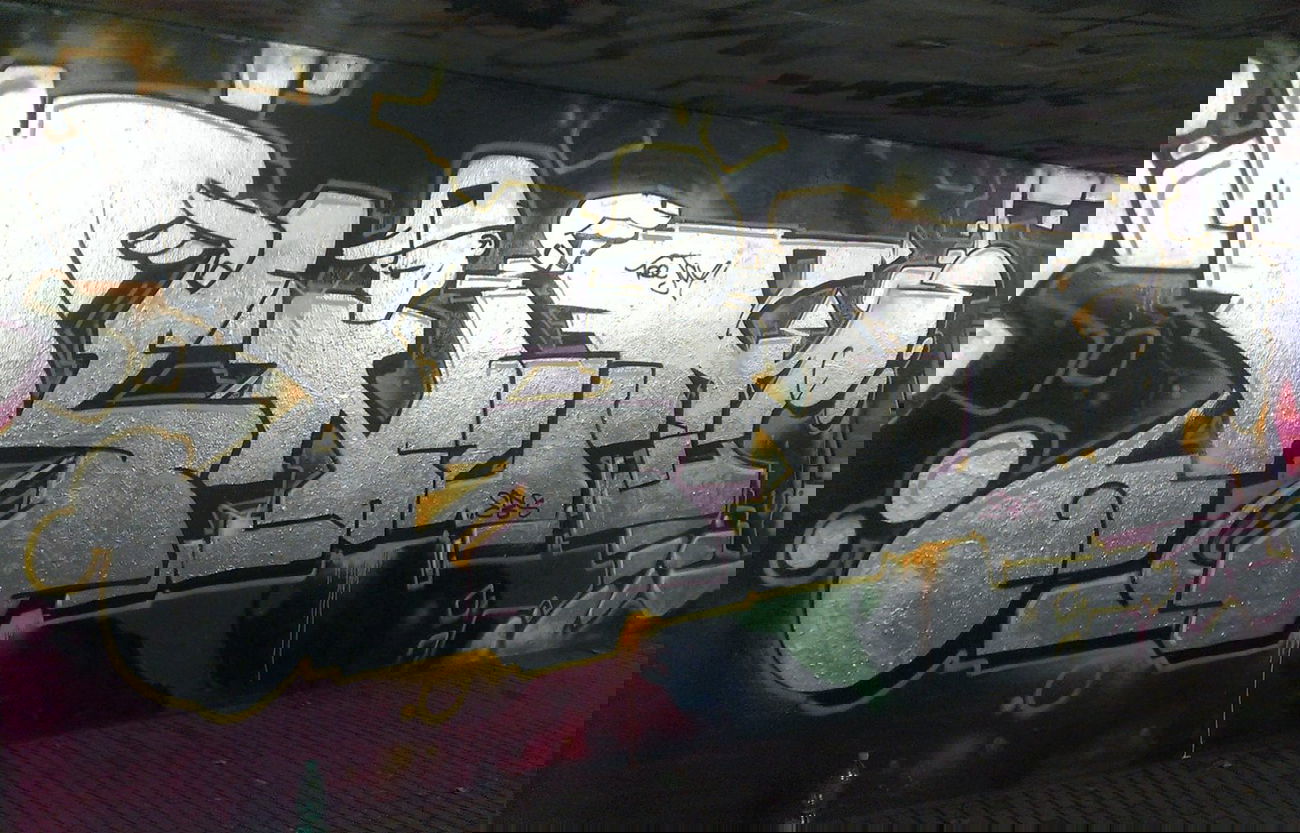 Graffiti Wall in Gladbeck - Photo by Knut - knut, ebs, tj (2014)