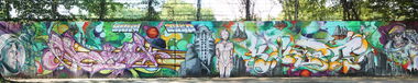 Graffiti Wall in Gelsenkirchen - Photo by Knut - Lans, Knut, TJ (2014)