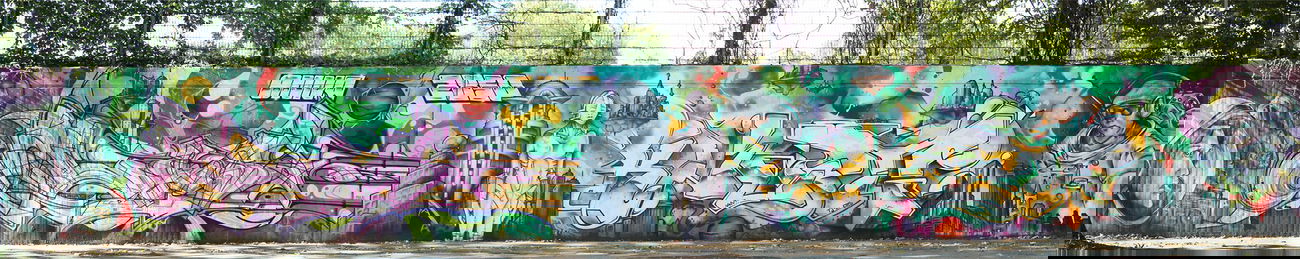 Graffiti Wall in Gelsenkirchen - Photo by Knut - Lans, Knut, TJ (2014)