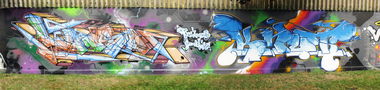 Graffiti Wall in Bremerhaven - Photo by Knut - lans, knut, tee (2014)