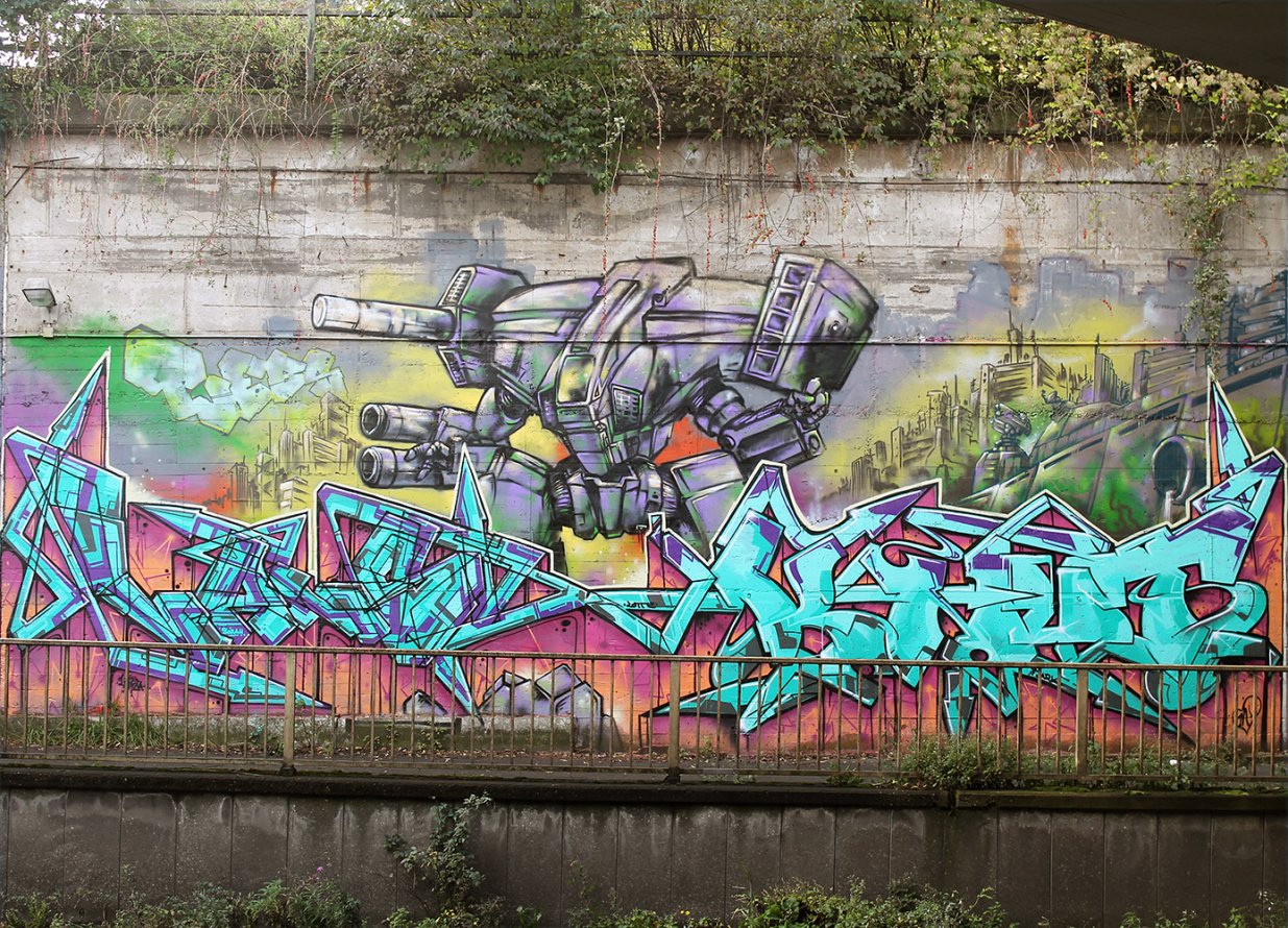 Graffiti Wall - Photo by Knut - lans, knut, tj (2014)