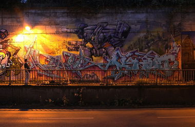 Graffiti Wall in Essen - Photo by Knut - knut, lans, tj (2014)