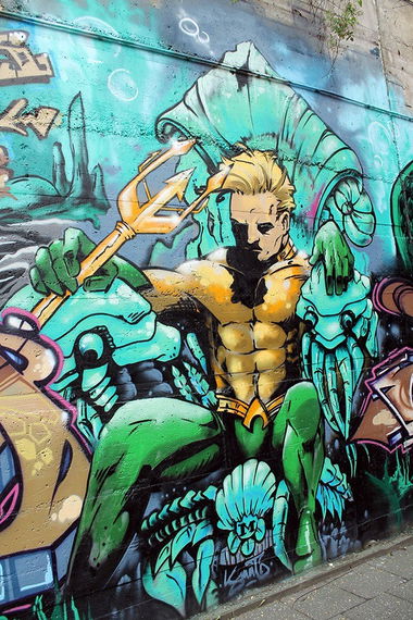 Graffiti Wall in Essen - Photo by Knut - tj, ebs, knut (2015)