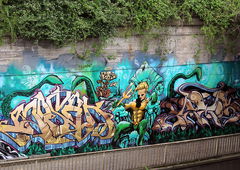 Graffiti Wall in Essen - Photo by Knut - mosak, knut, vamos (2015)