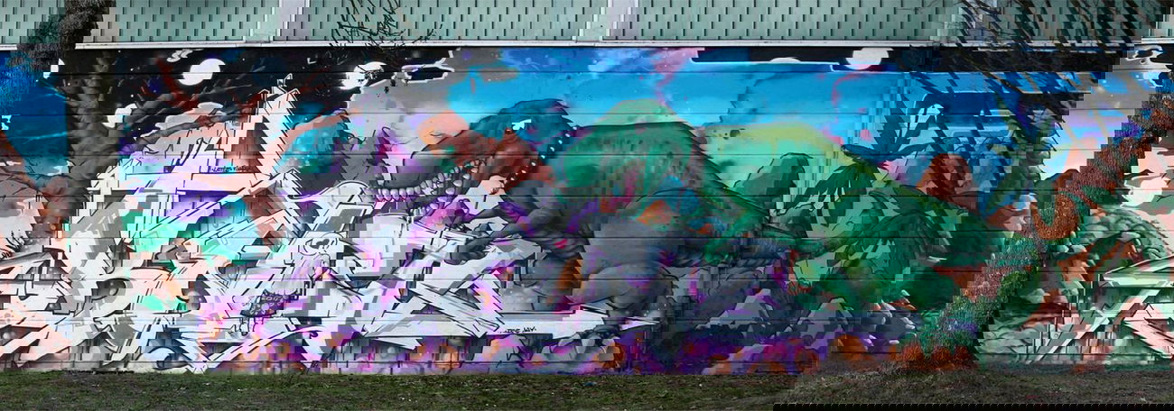 Graffiti Wall in Gelsenkirchen - Photo by Knut - Knut, TJ, EBS (2015)