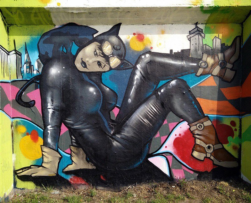Graffiti Wall in Gelsenkirchen - Photo by Knut - knut, tj, ebs (2015)