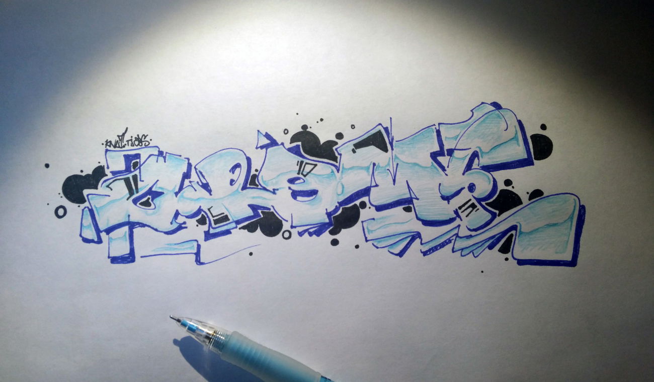 Graffiti Sketch in GELSENKIRCHEN - Photo by Knut - chrome, knut, tj (2015)