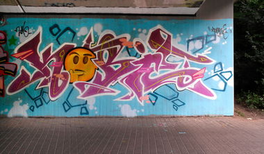 Graffiti Wall in Münster - Photo by Kobi216 - Kobi216, Mesc, kobi (2016)