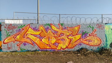 Graffiti Wall in Münster - Photo by Kobi216 - Kobi216, Graffdiggas, Münster (2015)
