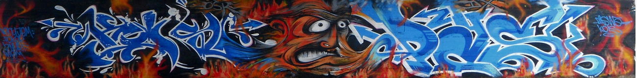 Graffiti Wall in Zvolen - Photo by Kois - s, Paswom (2012)