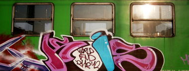 Graffiti Train in Zvolen - Photo by Kois (2012)