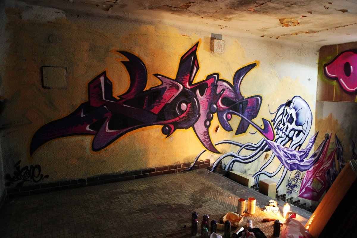 Graffiti Wall in Banská Bystrica - Photo by Kois