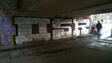 Graffiti Bombing - Photo by Kois