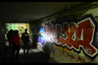 Graffiti Bombing - Photo by Kolyanes - yo, foyes, sitro (2015)