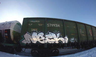 Graffiti Train - Photo by Kolyanes - neck, 134, fr8 (2015)