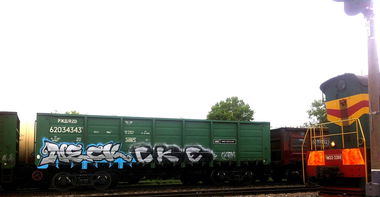 Graffiti Train - Photo by Kolyanes - fr8, neck (2015)