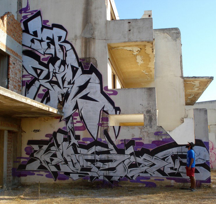 Graffiti Wall in Athens - Photo by Komet1 - Komet, Kima, Zer