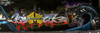 Graffiti Wall in Athens - Photo by Komet1 - Komet, Wd