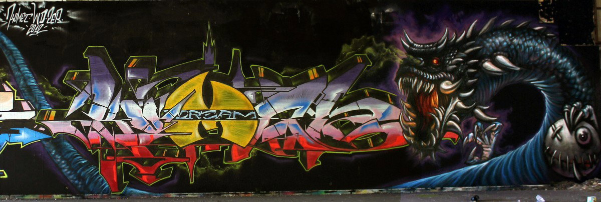 Graffiti Wall in Athens - Photo by Komet1 - Komet, Wd