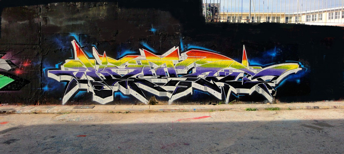 Graffiti Wall in Athens - Photo by Komet1 - Komet