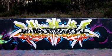 Graffiti Wall in Athens - Photo by Komet1 - Komet