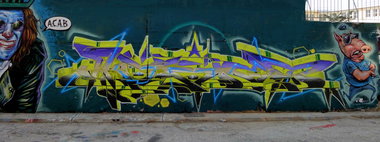 Graffiti Wall in Athens - Photo by Komet1 - Komet1, wd (2013)