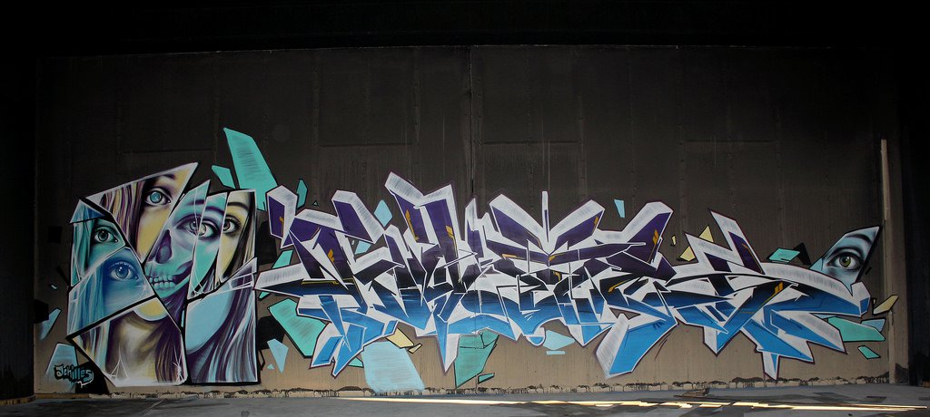 Graffiti Wall - Photo by Komet1 - Komet1, Achilles (2014)