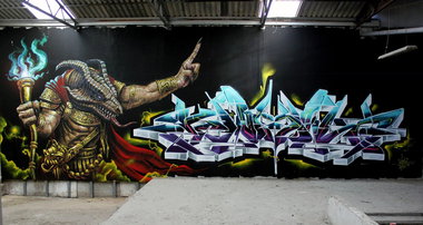 Graffiti Wall - Photo by Komet1 - Komet1, WD (2014)
