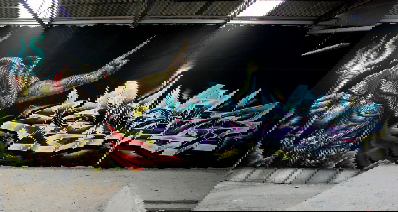 Graffiti Wall - Photo by Komet1 - Komet1, WD (2014)