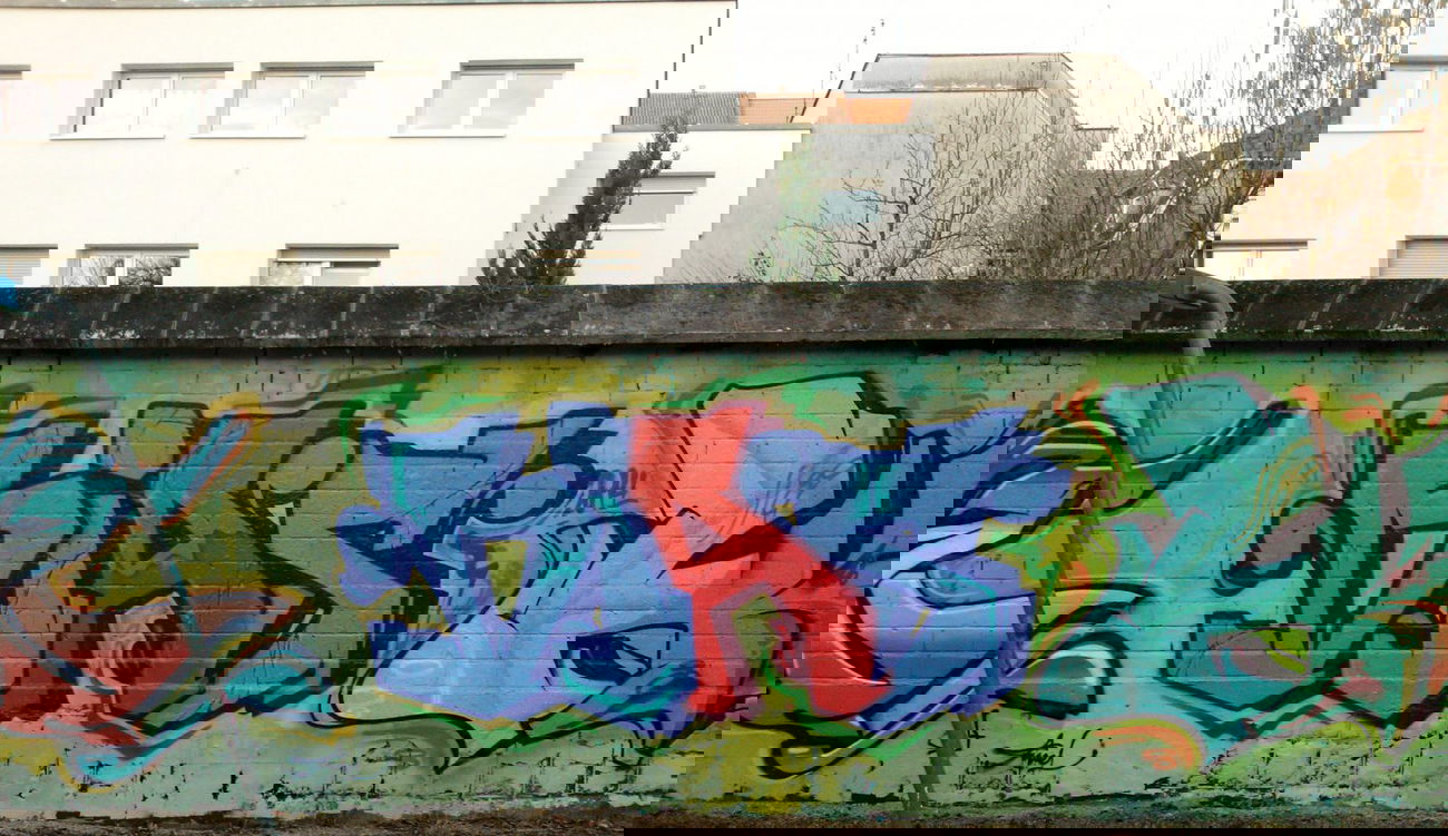 Graffiti Wall in Karlsruhe - Photo by KommissarRex - diaz, osk, rgw (2014)