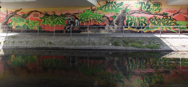 Graffiti Wall in Karlsruhe - Photo by KommissarRex - osk, rgw, meta (2014)